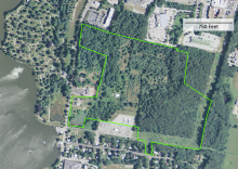 Approximate boundary of the Coogan Farm property. Photo credit: CTDEEP